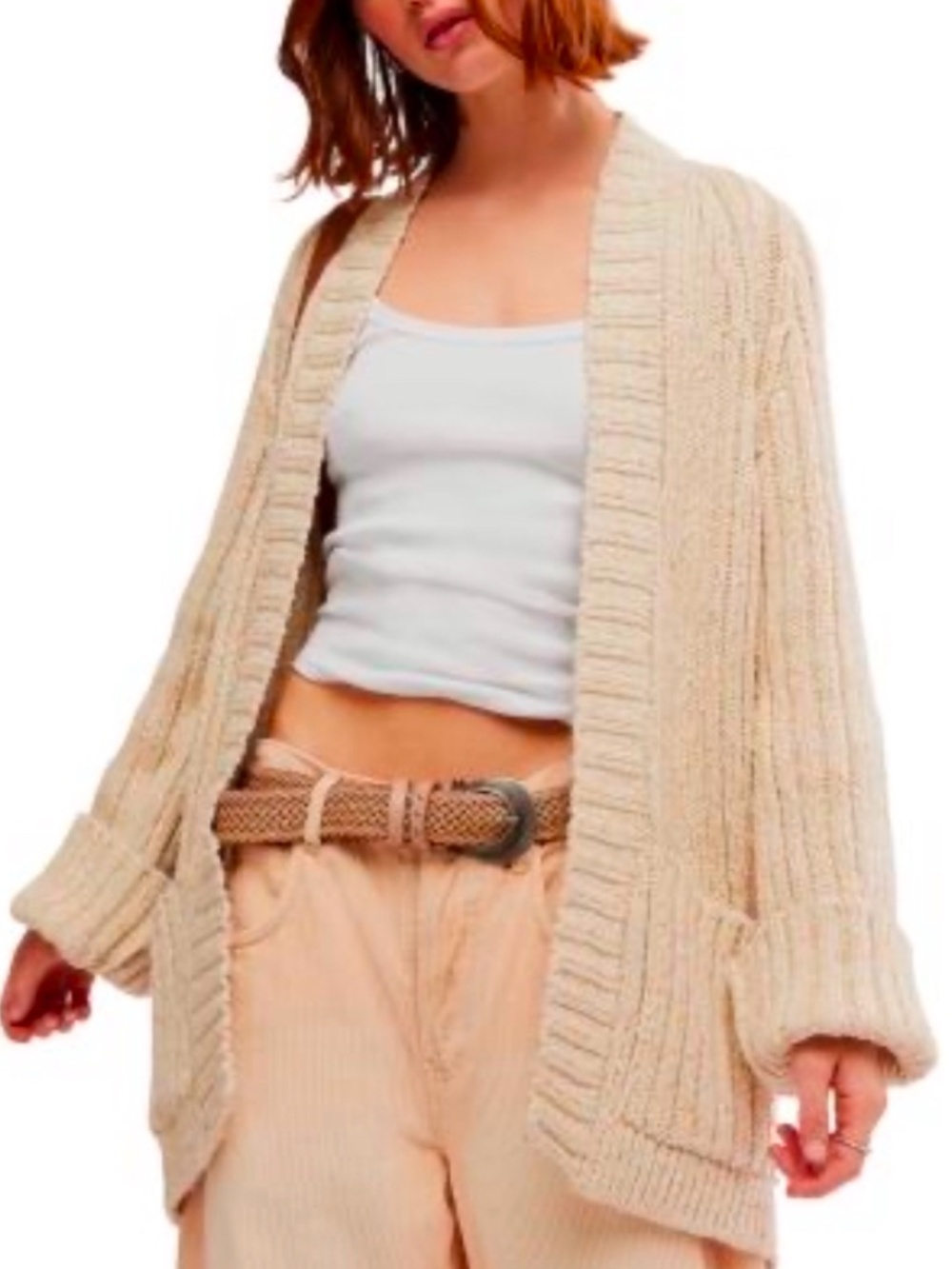 Free People XS Blossom Knit Cardigan